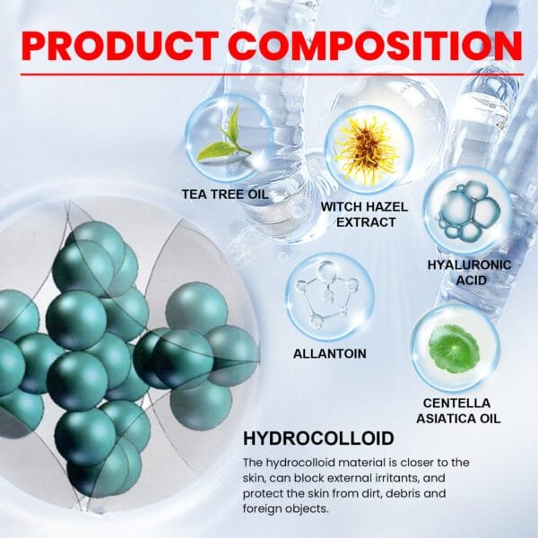 Pimple Patches,Pimple Patches For Face, Hydrocolloid Acne Patches, Cute Star Stickers Hydrocolloid Acne Pimple Patch For Covering Zits And Blemishes - Image 6